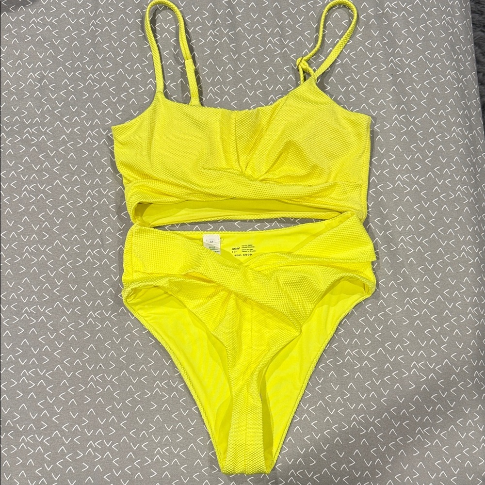 Aerie Bright Yellow Bikini Set